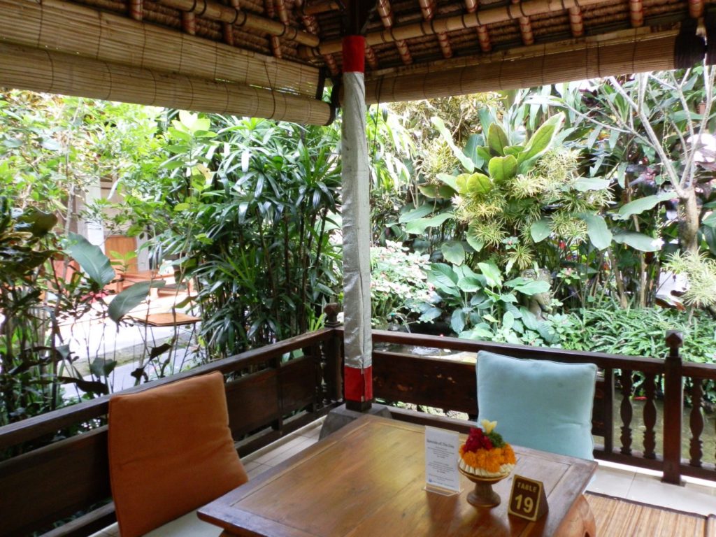 A typical Ubud restaurant